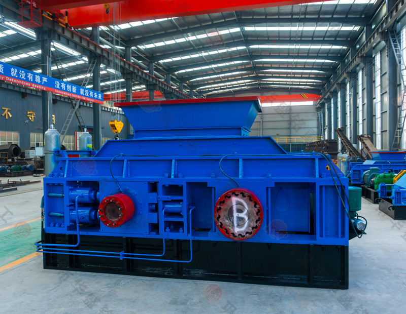 對輥破碎機(jī)破碎大理石，大理石破碎機(jī)